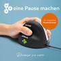 R-GO Tools R-Go Maus HE ergonomisch links  USB       mittel  schw./silb retail (RGOHELE)