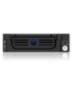 ICY BOX IB-138SK-B-II - Carrier panel - 2.5" - SATA - Black - Aluminium - 1 fan(s)