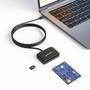 MANHATTAN USB-C Chipkartenleser mit microSD-Slot liest SIM-Karten Windows Android iPadOS Linux macOS