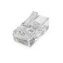 Nedis RJ45-Stecker / RJ45 Pass Through / Festes/verseiltes UTP CAT6 / Gerade / Vergoldet / 10 Stück / Polycarbonate / Transparent / Box