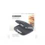 MELISSA Sandwichmaker / 750 W / Grillplatten / Automatische Temperaturkontrolle / Antihaftbeschichtung / Schwarz