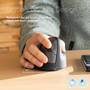 R-GO Tools R-Go Maus HE ergonomisch rechts Bluetooth mittel  schw./silb retail (RGOHEWL)