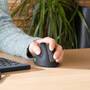 R-GO Tools R-Go Maus HE ergonomisch links  Bluetooth groß    schw./silb (RGOHELELAWL)