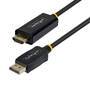 STARTECH.COM 1m DisplayPort auf HDMI Adapterkabel mit rutschfesten Steckern 4K 60Hz HDR unidirektion