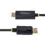 STARTECH.COM 1m DisplayPort auf HDMI Adapterkabel mit rutschfesten Steckern 4K 60Hz HDR unidirektion