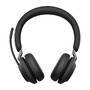 Jabra Evolve2 65 USB-C Black MS Chrg stand Stereo - Wireless - Office/Call center - 20 - 20000 Hz - 176.4 g - Headset - Black