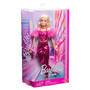 Mattel Barbie Deluxe Style-Modepuppe #5 in rosafarbenem Metallic-Outfit mit Korsett-Top und Accessoi