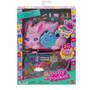 Mattel Polly Pocket 2-in-1-Bunny Fun Schatulle, tragbares Taschen-Spielset mit 2 Puppen und 12 Zubeh