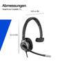 HP Poly Mission 615 Monaural USB Wired Headset Bulk WW (C01C3A6#AC3)