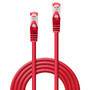 Lindy Cat.6 S/FTP 5m - 5 m - Cat6 - S/FTP (S-STP) - RJ-45 - RJ-45 - Red