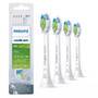 Philips 4-pack Standard sonic toothbrush heads - 4 pc(s) - White - Medium - 2 Series plaque control - 2 Series plaque defense - 3 Series gum health - DiamondClean - DiamondClean... - Regular - Click-on