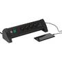 Brennenstuhl Premium Office Line Plus 4-Wege-Verlängerungssteckdose mit USB C PD 1,8m