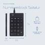 R-Go Numpad Break - Black - Wired - USB - Universal - China - Black - Aluminium - 1.5 m