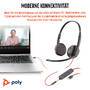 HP Poly Blackwire 3225 Stereo USB-C Headset +3.5mm Plug +USB-C/A Adapter (8X229AA)