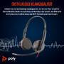 HP Poly Blackwire 3225 Stereo USB-C Headset +3.5mm Plug +USB-C/A Adapter (8X229AA)