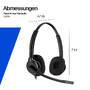 HP Poly Mission 425 Stereo USB Wired Headset Classic Bulk WW (C01B3A6#AC3)