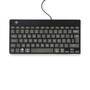 R-Go Compact Break Keyboard - QWERTY (UK) - black - wired - Mini - USB - QWERTY - Black