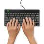 R-Go Compact Break Keyboard - QWERTY (UK) - black - wired - Mini - USB - QWERTY - Black