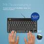 R-Go Compact Break Keyboard - QWERTY (UK) - black - wired - Mini - USB - QWERTY - Black