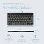 R-Go Compact Break Keyboard - QWERTY (UK) - black - wired - Mini - USB - QWERTY - Black