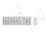 HP Inc. HP Tastatur+Maus 225 Set Kabelgebunden Weiß (AW5S6AA#ABD)