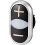 Eaton M22-DDL-S-X4/X5 - Button - Black,Titanium,White - Plastic - IP66 - 32.2 mm - 54.7 mm