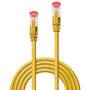 Lindy Rj45/Rj45 Cat6 0.3m - 0.3 m - Cat6 - S/FTP (S-STP) - RJ-45 - RJ-45 - Yellow
