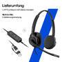 HP Poly Mission 425 Stereo USB Wired Headset Bulk WW (C01B6A6#AC3)