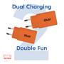 Club 3D Club3D Lifestyle Ladegerät USB-C 30Watt, 2Stk  orange retail (CAC-3023)