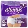 Always Discreet Inkontinenz-Höschen Für Frauen, XL, 7 Stück