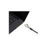Kensington Slim N17 2.0 Keyed Laptop Lock for Wedge-Shaped Slots - 1.83 m - Kensington - Key - Carbon steel - Black - Silver