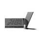 Kensington Slim N17 2.0 Keyed Laptop Lock for Wedge-Shaped Slots - 1.83 m - Kensington - Key - Carbon steel - Black - Silver