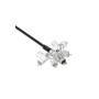 Kensington Slim N17 2.0 Keyed Laptop Lock for Wedge-Shaped Slots - 1.83 m - Kensington - Key - Carbon steel - Black - Silver