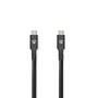 Nedis USB-Kabel / USB 3.2 Gen 2 / USB-C™ Stecker / USB-C™ Stecker / 100 W / 4K@60Hz / 10 Gbps / Vernickelt / 2.00 m / Rund / PVC / Schwarz / Box