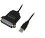 Logilink USB-Kabel Parallel  1.80m schwarz (AU0003C)