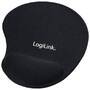 Logilink Mauspad mit Gel-Handballenauflage Silikon schwarz (ID0027)