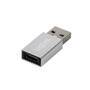 Logilink Adapter USB 3.2 Gen1 Type-C,USB-A/M zu USB-C/F,silb (AU0056)