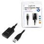 LogiLink 5.0m USB 3.0 M/F - 5 m - USB A - USB A - USB 3.2 Gen 1 (3.1 Gen 1) - Male/Female - Black