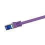 LogiLink C6A029S - Patchkabel Ultraflex Cat.7-Rohkabel S/FTP violett 0.5 m - Network - CAT 7 cable/RJ45 plug