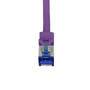 LogiLink C6A029S - Patchkabel Ultraflex Cat.7-Rohkabel S/FTP violett 0.5 m - Network - CAT 7 cable/RJ45 plug