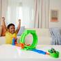 Mattel Hot Wheels Monster Trucks Mutant Chaos, Spielset Loop-Challenge mit Wreckin Wolf Spielzeug-T