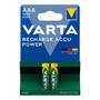 Varta 1x2 Professional NiMH 1000 mAh AAA - Rechargeable battery - Nickel-Metal Hydride (NiMH) - 1.2 V - 1000 mAh - Silver - 13 g