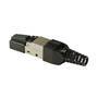 LogiLink MP0044 - RJ-45 - Stainless steel - Cat6a - U/FTP (STP) - ROHS - CE - -10 - 60 °C