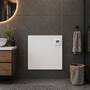 Nedis Multipack Infrarot-Heizpaneel / 425 W / Verstellbares Thermostat / IP44 / Weiss - 4 Stück