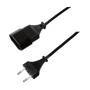 LogiLink 2m - 2xCEE 7/16 - 2 m - CEE7/16 - CEE7/16 - Black