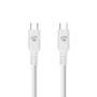 Nedis USB-Kabel / USB 3.2 Gen 2 / USB-C™ Stecker / USB-C™ Stecker / 100 W / 4K@60Hz / 10 Gbps / Vernickelt / 2.00 m / Rund / PVC / Weiss / Box