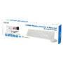 LogiLink Keyboard Mouse Combo wireless - Standard - Wireless - USB - White - Mouse included