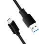 Logilink USB-C Kabel 3.2 Gen1, C/M zu USB-A/M, schwarz 1 m (CU0168)