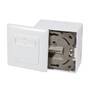 LogiLink NP0039A - RJ-45 - Metallic,White - ISO/IEC 11801 - TIA/EIA 568B.2-1 - 80 mm - 80 mm - 40 mm