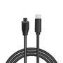 Logilink USB 2.0 Kabel, C/M zu Micro-USB/M 0,5m schwarz (CU0196)